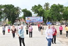 Ratusan Pegawai Pemkab Lamsel Ikuti Senam Sehat