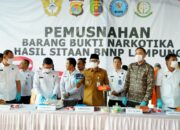 Tegaskan Perang terhadap Narkotika, Pemprov Lampung Bersama BNNP Lampung Musnahkan Barang Bukti Narkotika