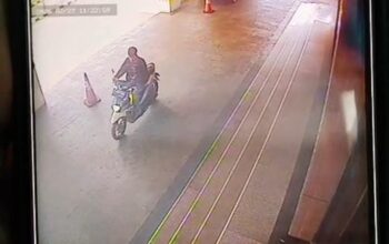 Motor Wartawan Pemprov Lampung Hilang Terparkir di Depan Balai Keratun, Aksi Pelaku Terekam CCTV