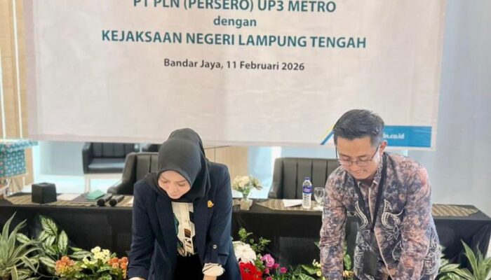 Perkuat Sinergi Melalui Penandatanganan PKS, PLN gandeng Kejari Lampung Tengah
